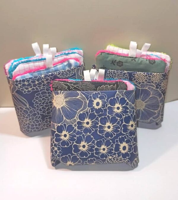 Lingettes démaquillantes lavables et réutilisables